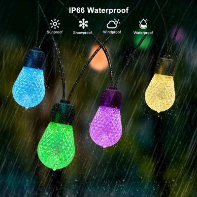 China IP65 Waterproof RGB String Light Outdoor Shatterproof 48FT Dimmable for sale