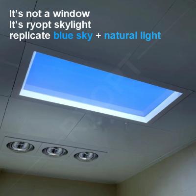 Chine 2x2 Slim Square Led Sky Ceiling Panel 220V Artificial Daylight Blue Sky Light Dali 1V-10V à vendre