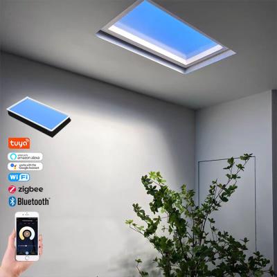 China Artificial Daylight Faux Skylight Lighting CCT 6500K Dimmable Tuya Smart Wifi for sale