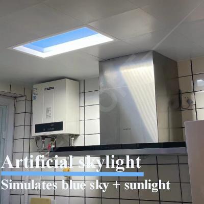 China 600 × 600 Schlafzimmer Fake Skylight LED, Tuya 6500K Lichter simulieren Sonnenlicht zu verkaufen
