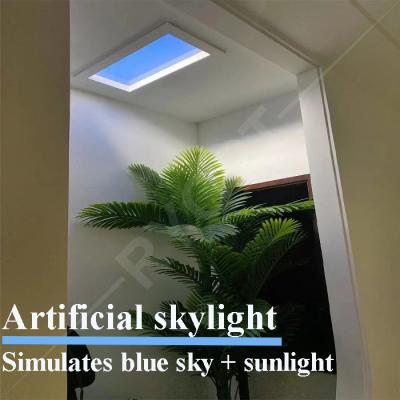 Chine 6060 Led Fake Faux Skylight Ceiling Panel Artificial Daylight Tuya Smart à vendre