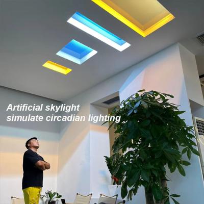 China Smart Dimmable 300x600 Artificial Sky Light ,​ No Flicker Fake Skylight Light Te koop