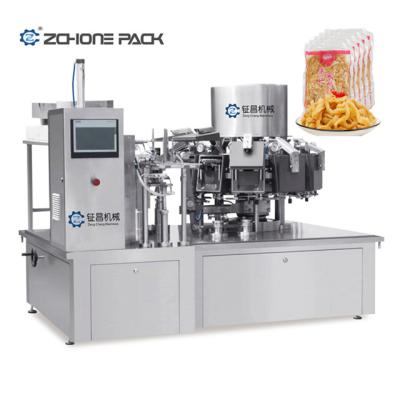 China Pouches Type Rotary Vacuum Packaging Machine Chicken Feet Packaging Machine for sale