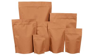 China Stand Up Bag Kraft Paper Pouch Bag Composite Film For Packaging Granular Powder for sale