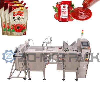 China Ketchup Liquid Packing Machine Doypack Packing Machine Tomato Sauce Pouch for sale