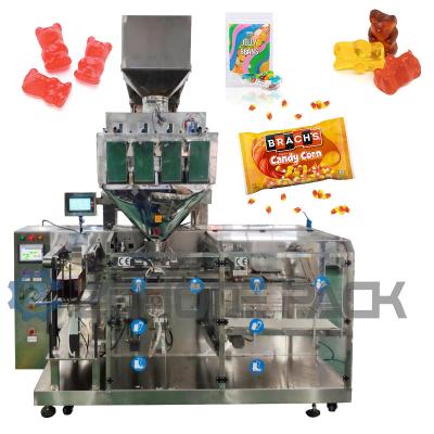 China Süßigkeits-Verpackmaschine-selbsttragende Taschen-Tüllen-Beutel, die Maschine einziehen zu verkaufen