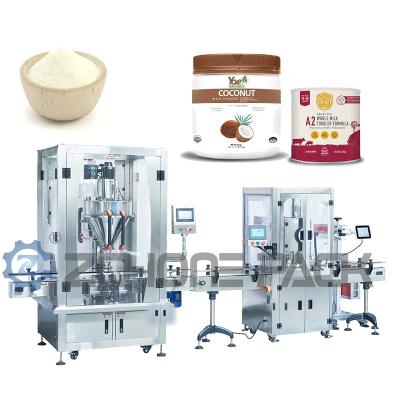 China Milk Powder Double Head Filling Machine Automatic AC 380V 50/60Hz for sale