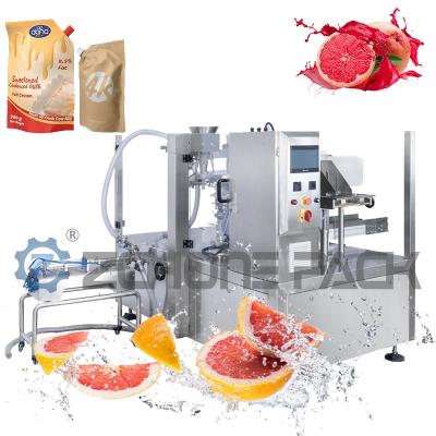 China 220V Automatic Spout Pouch Packing Machine , Practical Detergent Packaging Machine for sale