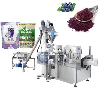 China Eight Station Powder Pouches Packing Machine Multipurpose With Screw for sale