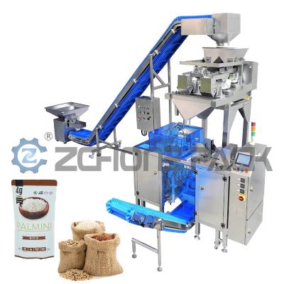China 1kg 5kg Rice Packing Machine Automatic Granule Product Bag Filling And Sealing Machine for sale
