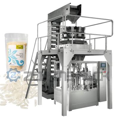 China PLC Pouch Packing Machine 8 Station Multi Head Combination Weighing for sale
