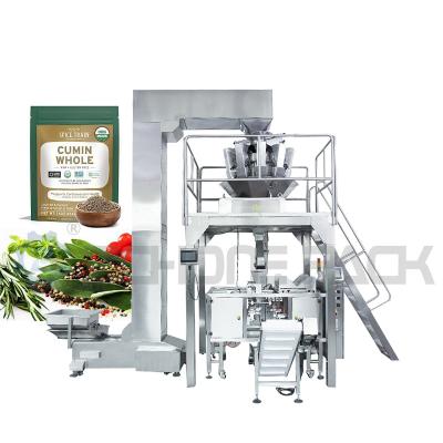 China 1KW Granule Packaging Machine Zipper Prefabricated Stand Up Pouch Bag Automatic for sale