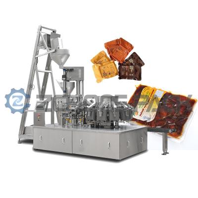 China Intelligent Rotary Vacuum Packaging Machine 304 Stainless Steel  60 Bag /Min for sale