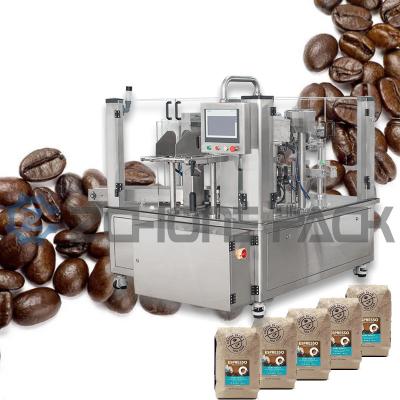 China Kaffeebohnen Vakuum Verpackungsmaschine Hochgeschwindigkeits-Mehrstation automatisch zu verkaufen