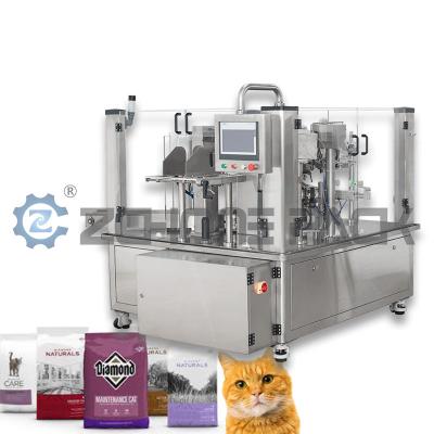 China Automatic Cat Food Granule Material Bagging Packaging Machine High Speed Large Packaging Machine Manufacturer zu verkaufen