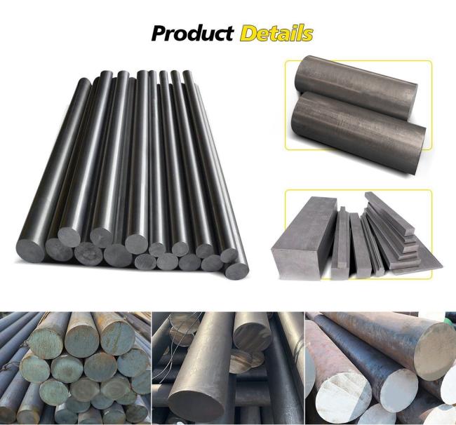 ASTM 1035 1045 S45c Q195 Q215 Q235 Q275 Q345 H13 Metal Rods Round Dia 10mm 12mm Cutting Steel Carbon Steel Rod Bar