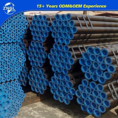 China Grade B Sch40 Black Seamless Carbon Steel Pipe API 5L ERW Pipe For Oil And Gas Pipeline for sale