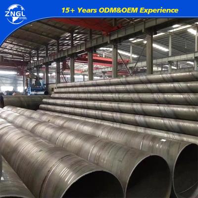 China SGS inspeccionado por terceros ASTM X42 X46 X52 Tubo de acero espiral para líneas de petróleo y gas en venta