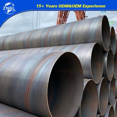 China Acero al carbono de gran diámetro pulido ERW tubo de acero soldado en espiral tubo de acero SSAW en venta