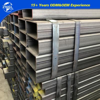 China Lowest Carbon Steel Black Square Tube 20*20/30*30/40*40/50*50/60*60 Section Shape Round for sale