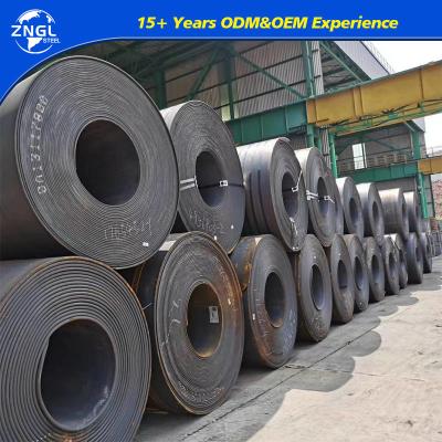 Chine HR MS Distributeurs de bobines de tôle d'acier en acier au carbone décapité et huilé SS400 A36 à vendre