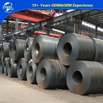 China ASTM A36 bobina de acero al carbono laminada en caliente encurtida y engrasada hoja de acero acabado negro en venta