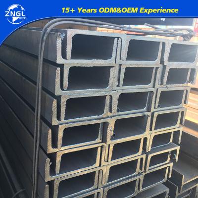 China IS0 Certified 6mm-16mm Web Thickness Mild Steel U Channel Bar for Building Material for sale