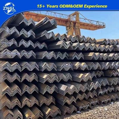 China Q235 Hot Rolled Carbon Equal Angle Steel Galvanized Iron L Shape Mild Steel Angle Bar for sale