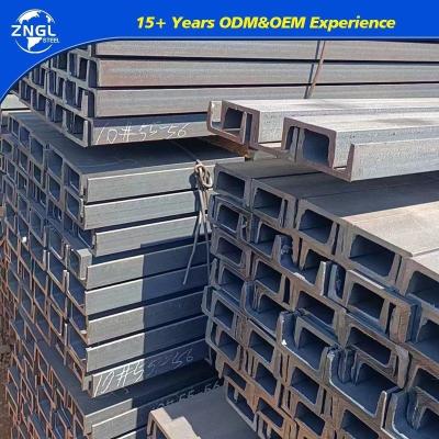 China Flat Steel Products C Channel Steel with 8mm 64mm Flange Thickness and DIN 1.0037 Beam for sale