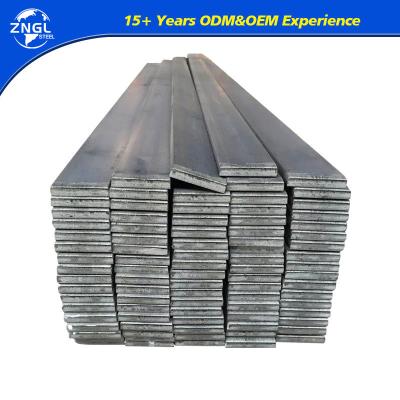 China Precios de acero hierro plano laminado en caliente S45c barras planas de acero al carbono para Ss400 Profundidad 80-200mm en venta