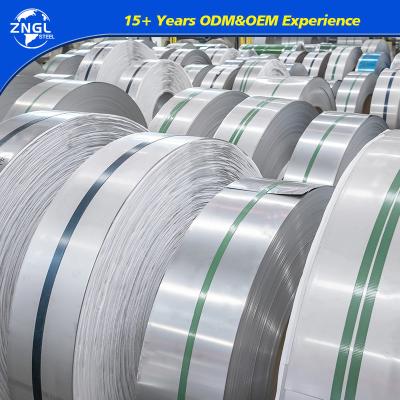 China JIS ASTM 304 316 316L 410 430 bobina de banda de acero inoxidable 0.1mm 0.5mm en venta