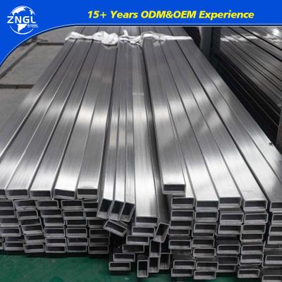 China Square Stainless Steel Pipes AISI ASTM Seamless Tube 201/304/310/316/316L/321/904/2205/2507 Hot Rolled Cold Drawn Galvanized for sale
