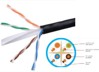 China CAT6 CCA UTP LAN CABLE Wire Pairs Communication Media UV Resistant for sale