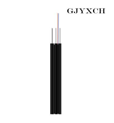 China 2cores LSZH Double Armoured Single Mode Fiber Optic Cable Ftth Drop G657A2 for sale