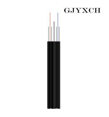 China G657A2 SM Outdoor FTTH Drop Cable 4 Core Armoured Fiber Optic Cable for sale