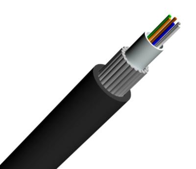 China 8 Cores G652D Outdoor Buried Fiber Optic Cable Central Loose Tube Armored Steel Wire for sale