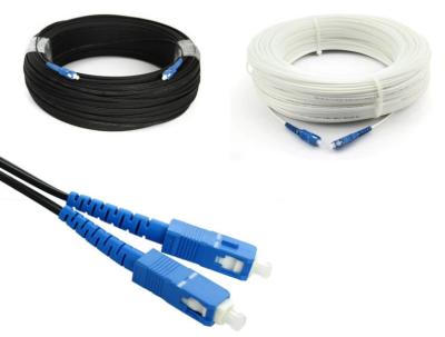 China 2mm Lc G657A 3mm FTTH Patch Cord Sc Upc To Sc Apc Patch Cord SX Duplex Fiber Optic for sale