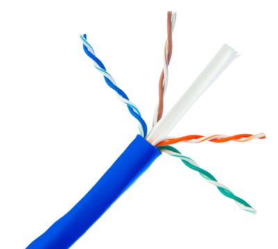 Chine LSZH a engainé l'Ethernet Utp de 23 A.W.G. chat 6 Lan Cable Cable de 4 paires 305m à vendre