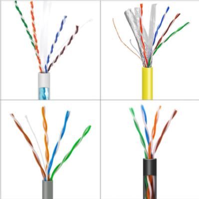China 23AWG 4Pairs CAT6 LAN CABLE Fluke Test Network Cable UTP FTP SFTP 1000ft Cable for sale
