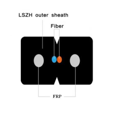 China LSZH Indoor Fiber Optic Cable for sale