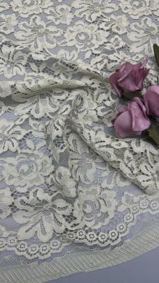 Κίνα High Quality Floral Golden Material  Corded Lace Fabric For Women Dress 140cm Width dress for fashion προς πώληση