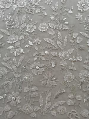 China Nylon Polyester Embroidered Lace Fabric for sale