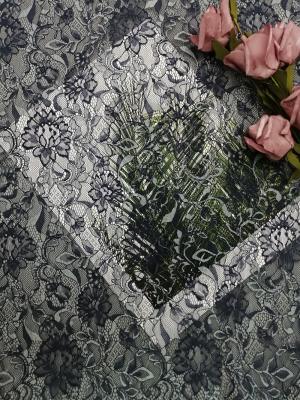 China Dos Tone French Chantilly Lace Fabric en venta