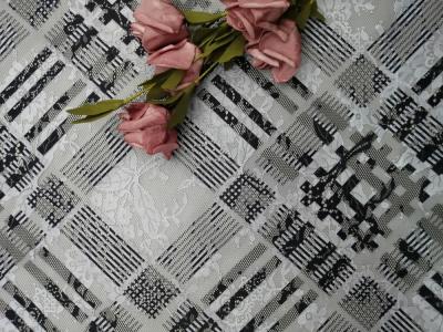 China Tela impresa floral del cordón del poliéster para señora Evening Dress en venta