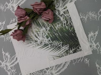 Chine Tissu nuptiale de robe de mariage de Chantilly de tissu blanc léger de dentelle à vendre