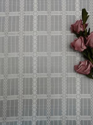 Chine Madame géométrique blanche Dress Fabric de Mesh Tulle Lace Fabric Lightweight à vendre