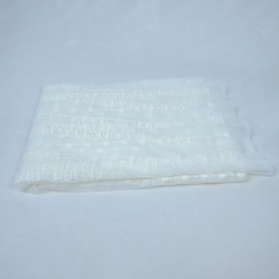 China Largura branca de Mesh Embroidery Wedding Dress Fabric 125cm do tule à venda