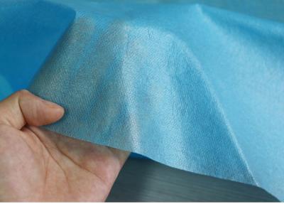 China 160cm Width Laminated Non Woven Fabric 200gsm Water Repellent For Isolation Gowns for sale