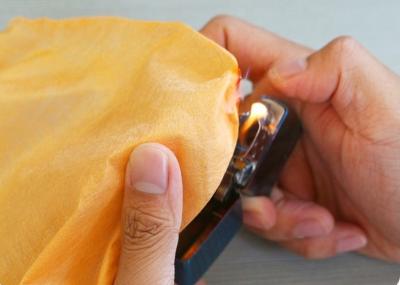 China Fire Retardant Spunlace Nonwoven Fabrics / Polyester Viscose Fabric For Wet Wipes for sale