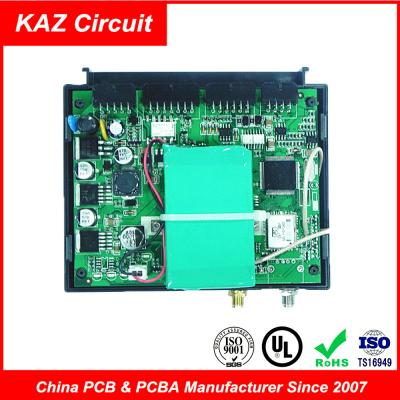 China GPRS Backstage Control 4 Layers 2oz greensoldermask ENIG / HASL PCB for sale